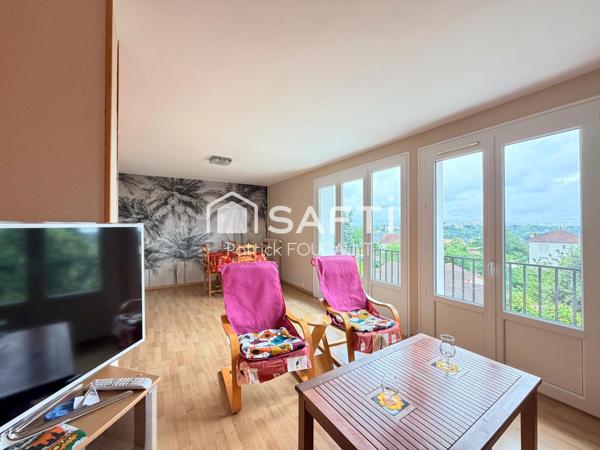 Appartement T3, au 3ème étage avec garage + cave