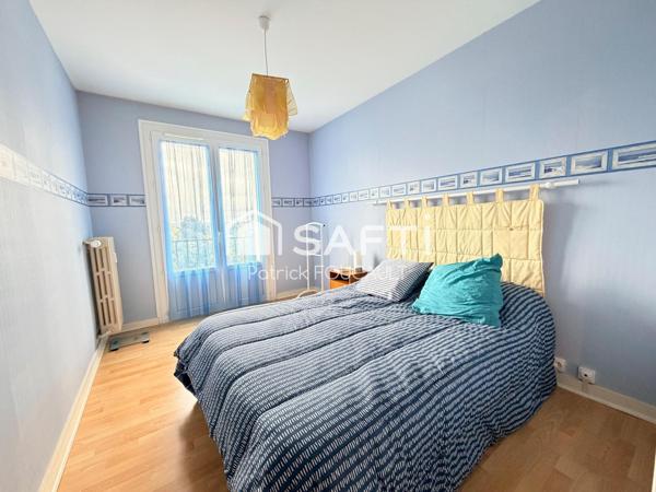 Appartement T3, au 3ème étage avec garage + cave