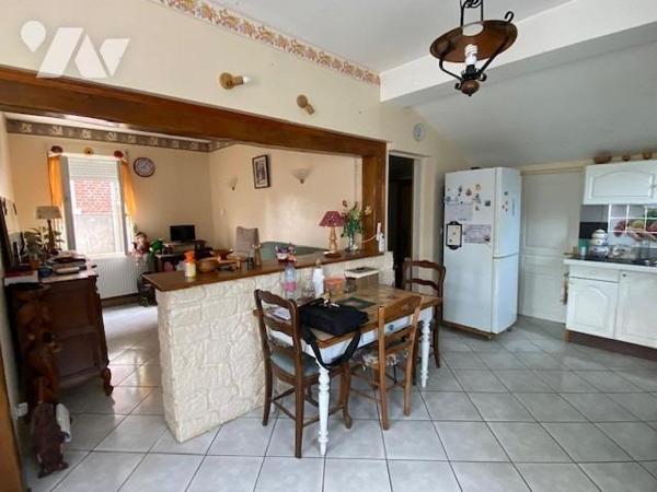 Fresnoy le grand : plain-pied - 2 ch - jardin et garage