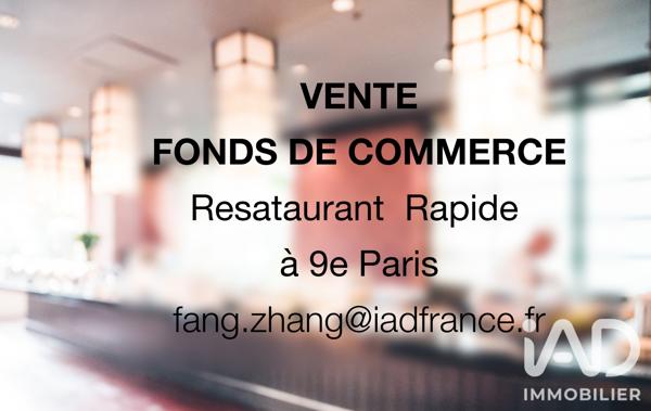 Restaurant à vendre 50 m² Paris 9