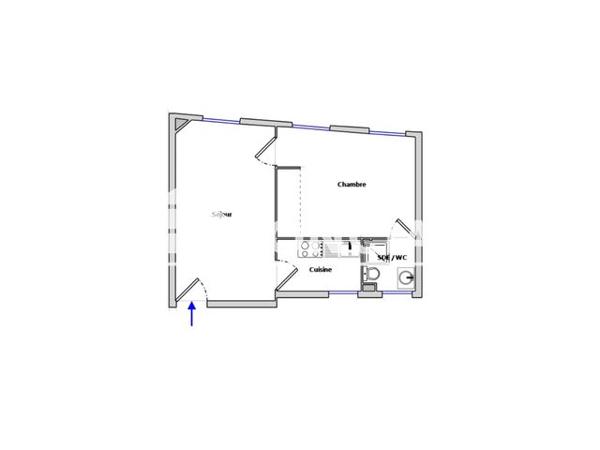 À vendre Appartement 2 pièces 32 m² - Gennevilliers 92230