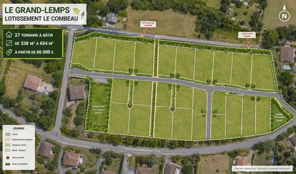 Terrain
        
        - 655 m² Exclusivité 114 275 € *