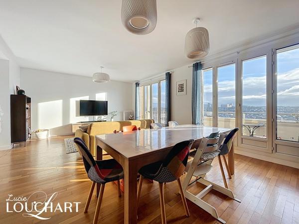 Appartement familial Dernier étage rénové par un architecte