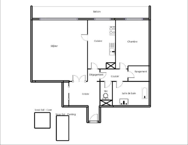 Appartement à vendre 2 pièces 52 m² Verrières-le-Buisson
