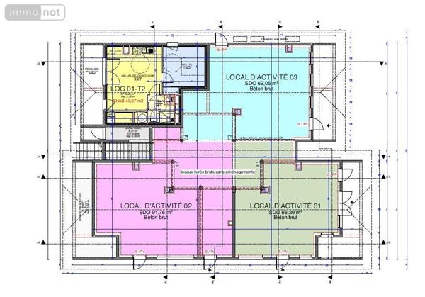 Fonds et/ou murs commerciaux à louer à Viriat dans l'Ain (01440), ref : 01083-L148