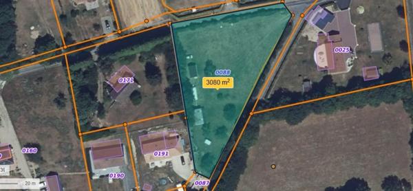 Terrain constructible 3076 m2