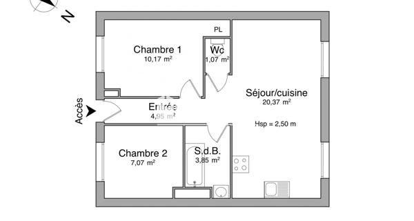 Location Appartement 3 pièces 47.48 m² - Bonneuil-sur-marne 94380