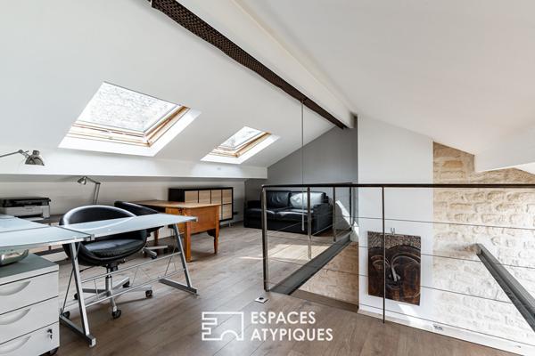 Duplex sur le toit avec verrière panoramique et terrasses – Quartier Croulebarbe