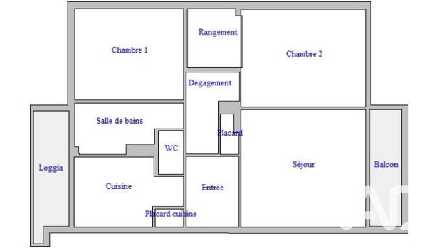 Appartement à vendre 3 pièces 59 m² Ollioules