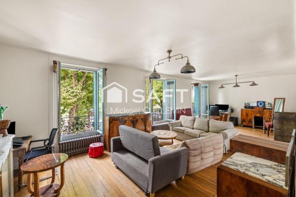 Meulière de charme familiale sur terrain constructible