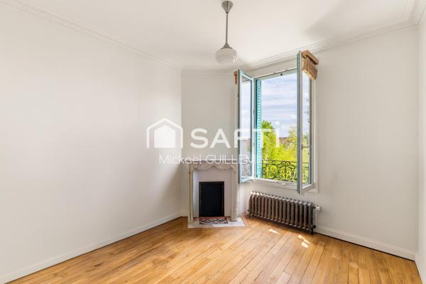 Meulière de charme familiale sur terrain constructible