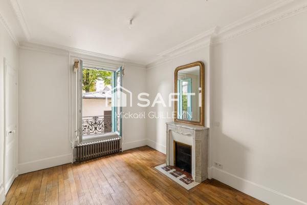Meulière de charme familiale sur terrain constructible