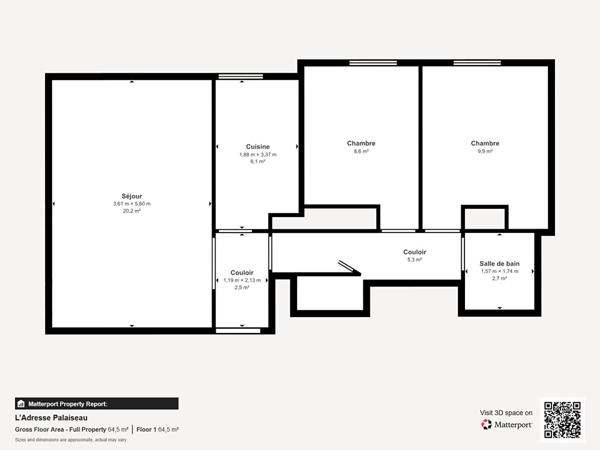 Appartement MASSY 3 pièces 57.71 m²