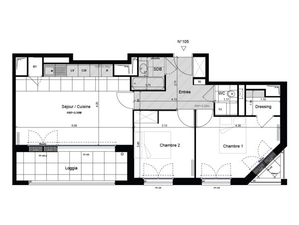 Appartement 3 pièces de 61.12 m² - Saint-Germain-en-Laye