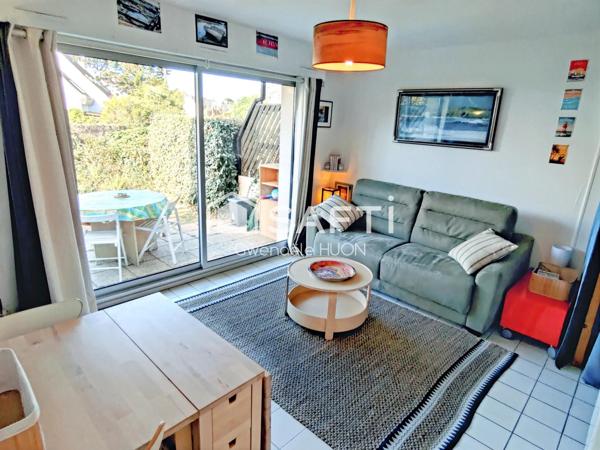 À 200 m de la plage, studio en rez de jardin exposé SO