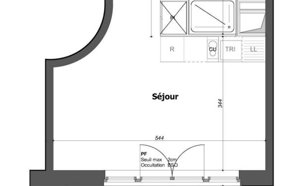 Appartement à vendre    1 pièce • 27,37 m2 Strasbourg