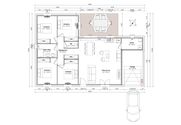 Vente                                                      Maison
                        
                                         100 m2                     à Mignaloux-Beauvoir