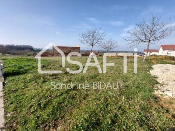 COLIGNY - Terrain viabilisé  775 m² - libre constructeur