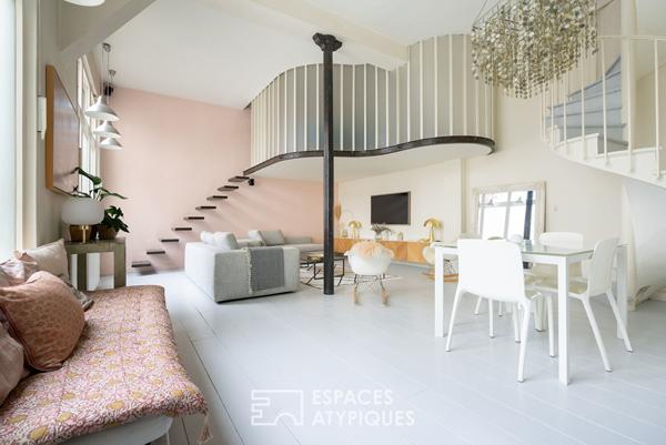 Loft de caractère dans un ancien showroom de porcelainier