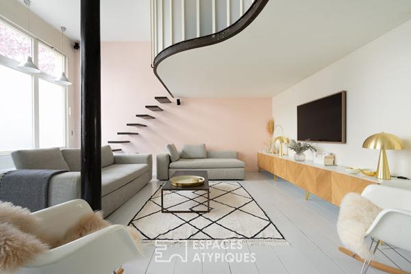 Loft de caractère dans un ancien showroom de porcelainier