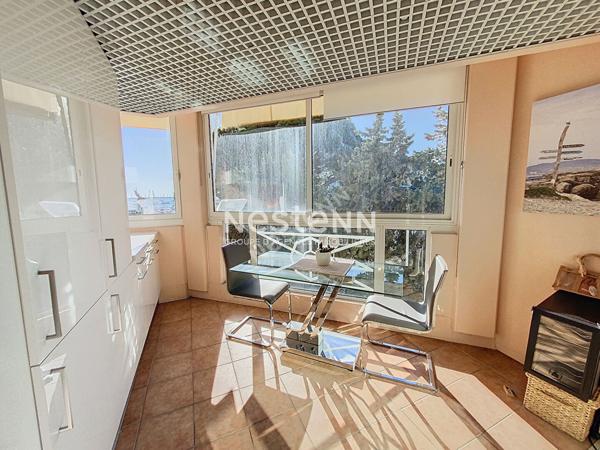 GRAND STUDIO- 33m2- VUE MER- RENOVE -BOX FERME-PISCINE-GARDIEN