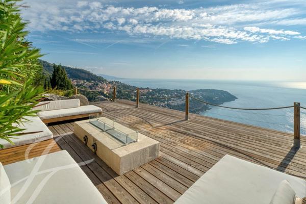 Roquebrune Cap Martin - Villa contemporaine d'exeption - Vue mer panoramique - Piscine - Studio indépendant