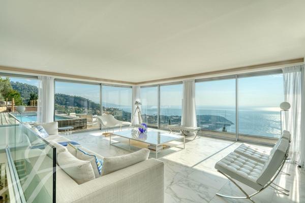 Roquebrune Cap Martin - Villa contemporaine d'exeption - Vue mer panoramique - Piscine - Studio indépendant