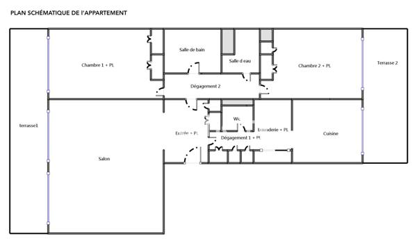 Appartement
         3 pièces
        - 100 m² Bien prestige 649 900 € *