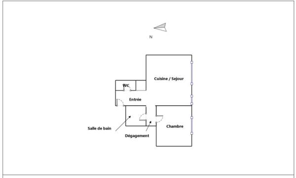 Beau 2 pièces dans le bas Montmartre