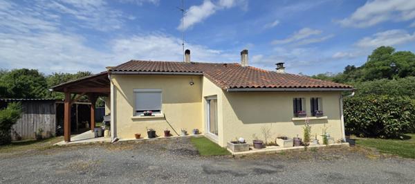 Maison de plain-pied idéale pour vie de famille, située à l'est de Bergerac