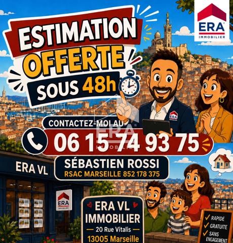 Appartement T2 avec grande terrasse de 18 m² Marseille 13005  La Conception / Camas