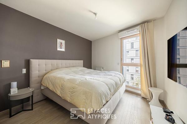 Contemporain avec grand balcon et garage