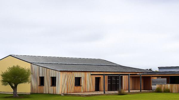 SAVERDUN : IDEAL PROJET PROFESSIONNEL, ENSEMBLE IMMOBILIER A VENDRE AVEC HANGAR, LOGEMENT ET LOCAL