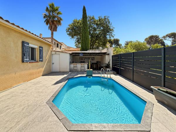 À vendre en exclusivité maison de plain pied de type 4 avec piscine et garage - secteur Eoures 13011 Marseille
