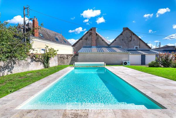 Maison bourgeoise rénovée avec piscine