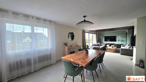 Maison d'exception de 189m², individuelle, habitable de plain pied, grand garage, terrasse, jardin