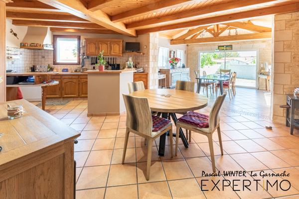 Maison d'architecte 135m², 3 chambres + annexe 125m²