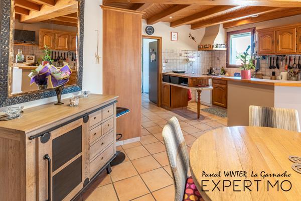 Maison d'architecte 135m², 3 chambres + annexe 125m²
