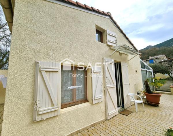 Petite maison 4 faces avec jardin, vue sur les montagnes