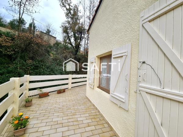 Petite maison 4 faces avec jardin, vue sur les montagnes