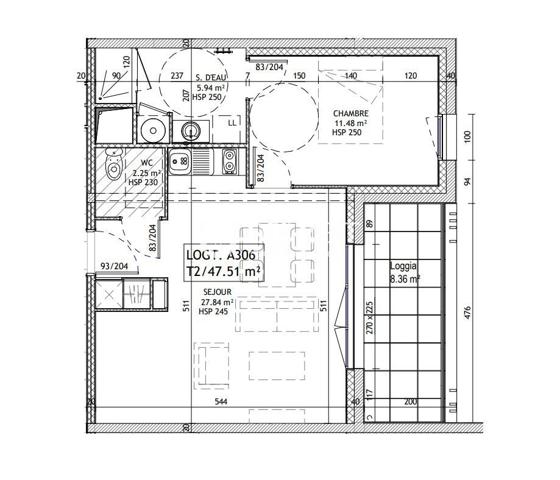 T2 MEUBLE - A LOUER - MONTAIGU