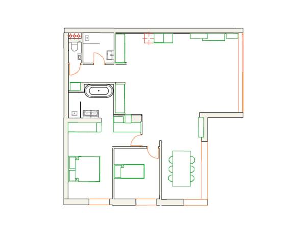 Vue imprenable, étage élevé, rénovation haut de gamme.
