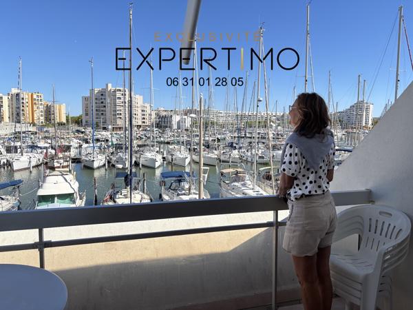 + de 7% de rentabilité net d'impôt, studio cabine en loueur meublé, face au Port de plaisance