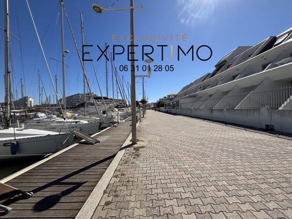 + de 7% de rentabilité net d'impôt, studio cabine en loueur meublé, face au Port de plaisance