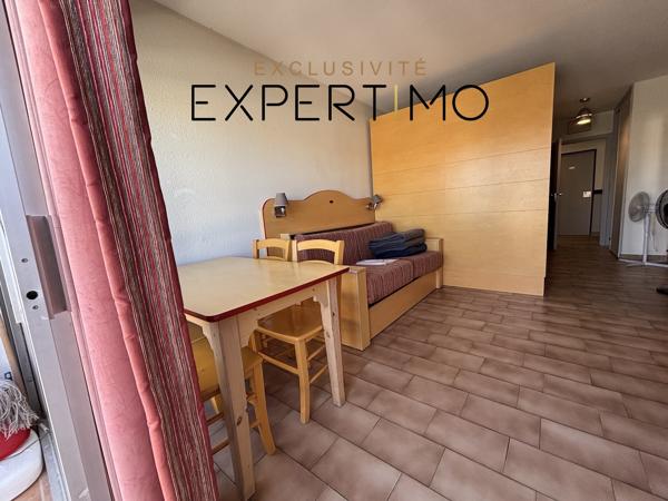 + de 7% de rentabilité net d'impôt, studio cabine en loueur meublé, face au Port de plaisance