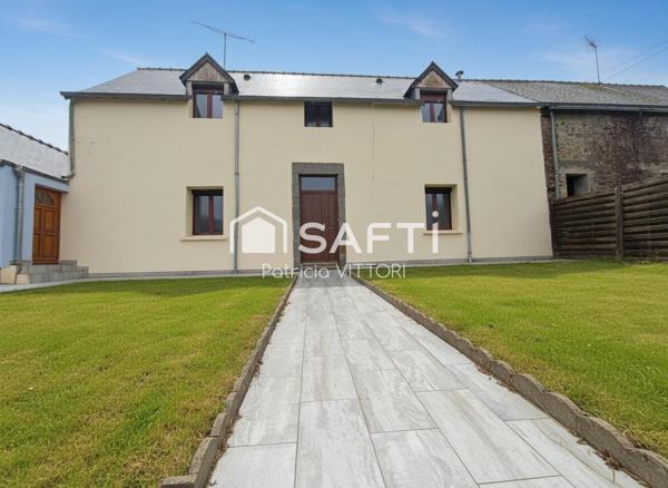 Maison 4 chambres dont une en rdc, 2 salles de bains, garage, terrain