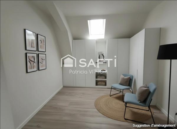 Maison 4 chambres dont une en rdc, 2 salles de bains, garage, terrain