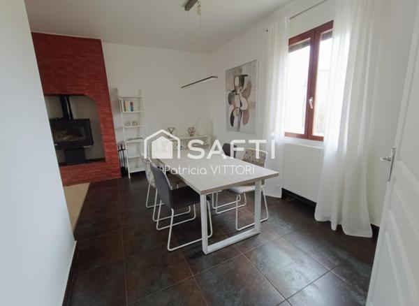 Maison 4 chambres dont une en rdc, 2 salles de bains, garage, terrain