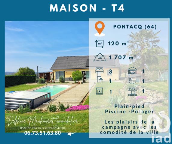 Maison à vendre 4 pièces 120 m² Pontacq