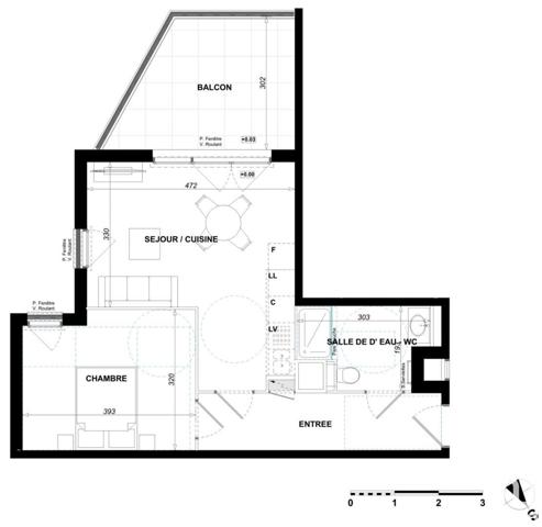 Appartement à vendre 2 pièces 44 m² Antibes